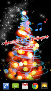 اسکرین شات 4 برنامه Christmas Songs Live Wallpaper