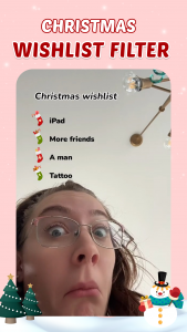اسکرین شات 1 برنامه XmasAI: Makeup Filter App