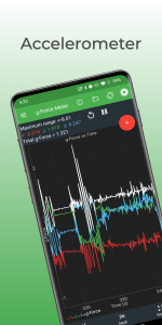اسکرین شات 1 برنامه Physics Toolbox Accelerometer