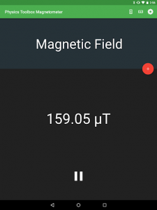 اسکرین شات برنامه Physics Toolbox Magnetometer 6