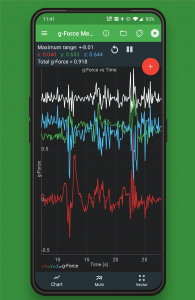 اسکرین شات 2 برنامه Physics Toolbox Sensor Suite