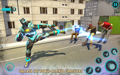اسکرین شات برنامه Flying Panther Robot Hero Game 2