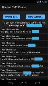 اسکرین شات برنامه Receive SMS Online 3
