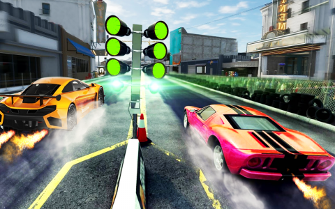 اسکرین شات بازی Fast Cars Drag Racing game 2