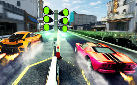 اسکرین شات 2 بازی Fast Cars Drag Racing game