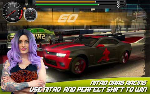 اسکرین شات بازی Fast Cars Drag Racing game 1