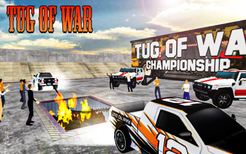 اسکرین شات بازی Tug of War: Car Pull Game 1
