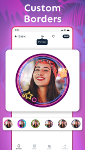 اسکرین شات 3 برنامه Profile Picture Border Frame