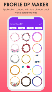 اسکرین شات 2 برنامه Profile Picture Border Frame