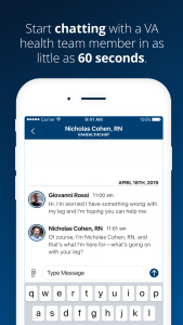 اسکرین شات 2 برنامه VA Health Chat