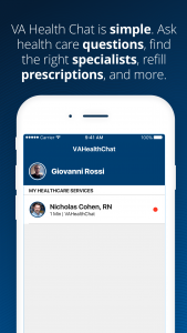 اسکرین شات 1 برنامه VA Health Chat