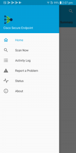 اسکرین شات برنامه Cisco Secure Endpoint 4
