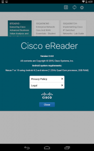 اسکرین شات برنامه Cisco eReader 8