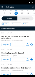 اسکرین شات برنامه Cisco Events App 2