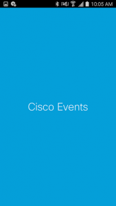 اسکرین شات برنامه Cisco Events 1