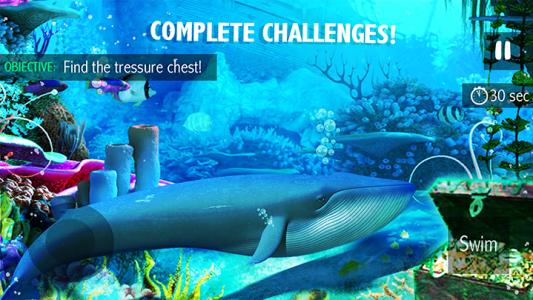 اسکرین شات بازی Blue Whale Simulator - Game 1