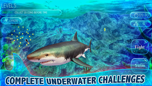 اسکرین شات 3 بازی Real Shark Life - Shark Sim