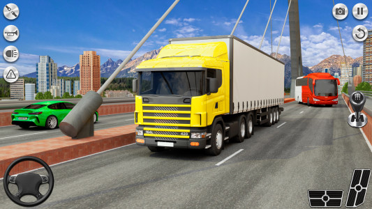 اسکرین شات بازی US Car Transport Truck Games 2
