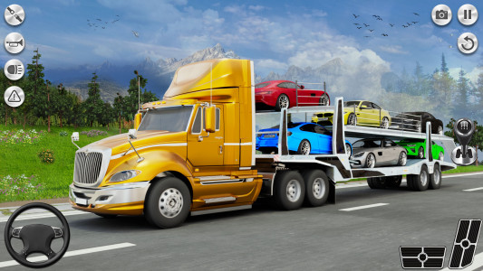 اسکرین شات بازی US Car Transport Truck Games 3