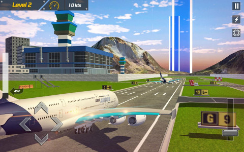 اسکرین شات 4 برنامه Airplane Flight Pilot Game