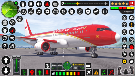 اسکرین شات 1 برنامه Airplane Flight Pilot Game