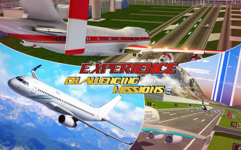 اسکرین شات 8 برنامه Airplane Flight Pilot Game