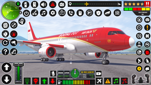 اسکرین شات برنامه Airplane Flight Pilot Game 1