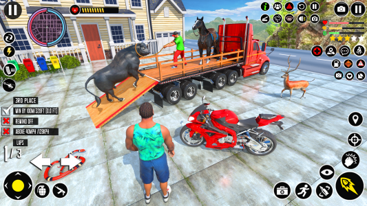 اسکرین شات برنامه Animal Transport Truck Game 3D 1