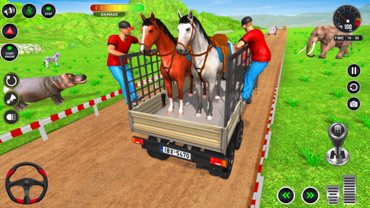 اسکرین شات 4 برنامه Animal Transport Truck Game 3D