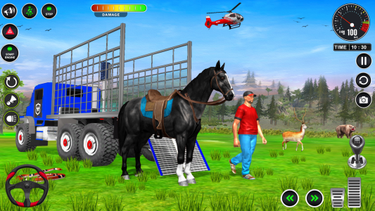 اسکرین شات 5 برنامه Animal Transport Truck Game 3D