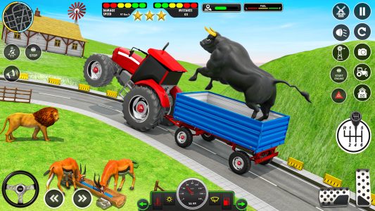 اسکرین شات 3 برنامه Animal Transport Truck Game 3D