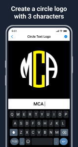 اسکرین شات 1 برنامه Circle Text Logo Maker