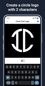 اسکرین شات 2 برنامه Circle Text Logo Maker