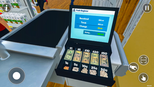اسکرین شات 5 بازی Supermarket Cashier Games 3D