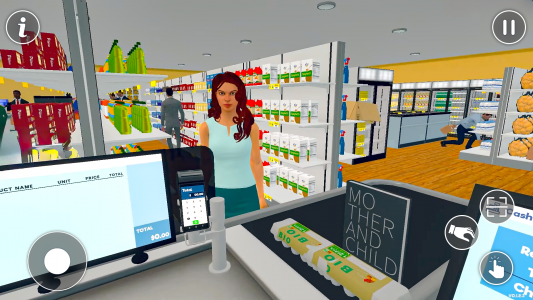 اسکرین شات بازی Supermarket Cashier Games 3D 2