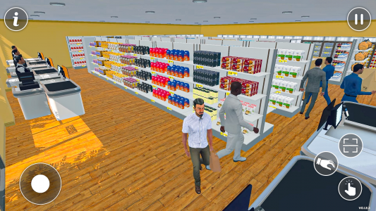 اسکرین شات 3 بازی Supermarket Cashier Games 3D