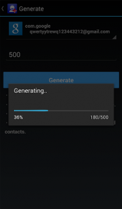 اسکرین شات برنامه Contacts Generator 3