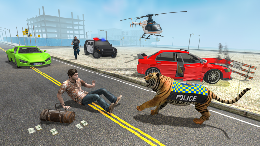 اسکرین شات 4 برنامه Police Tiger Game City Crime