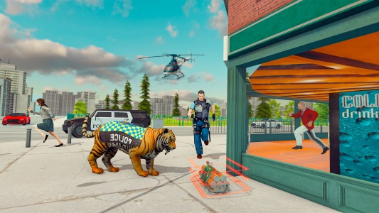 اسکرین شات 1 برنامه Police Tiger Game City Crime