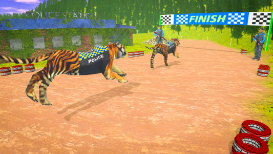 اسکرین شات 2 برنامه Police Tiger Game City Crime