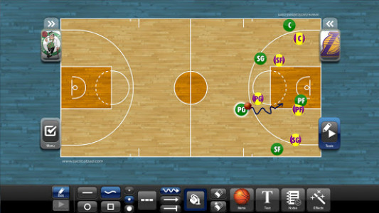 اسکرین شات برنامه TacticalPad Basketball 1
