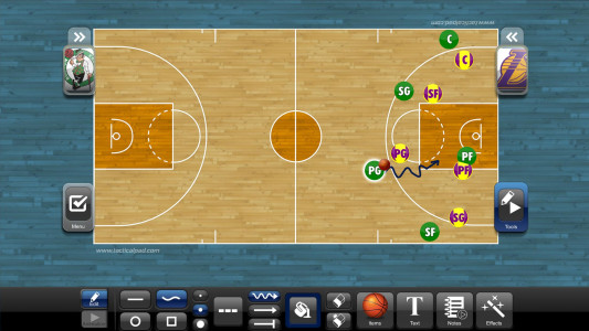 اسکرین شات برنامه TacticalPad Basketball 1