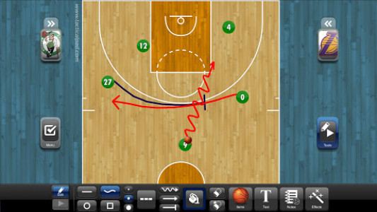 اسکرین شات برنامه TacticalPad Basketball 4