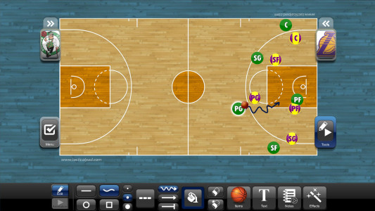 اسکرین شات 1 برنامه TacticalPad Basketball