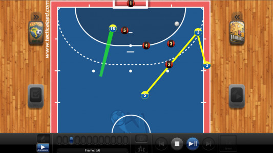اسکرین شات برنامه TacticalPad Futsal & Handball 5
