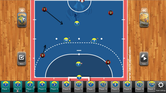 اسکرین شات 3 برنامه TacticalPad Futsal & Handball