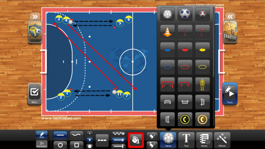 اسکرین شات برنامه TacticalPad Futsal & Handball 2