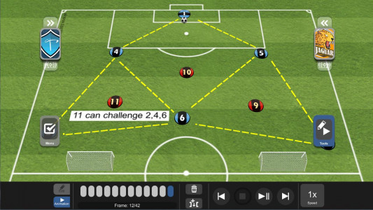 اسکرین شات برنامه TacticalPad Coach's Whiteboard 1