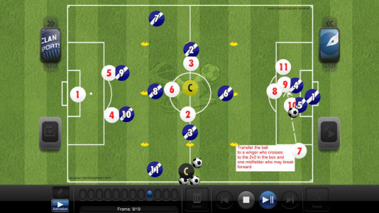 اسکرین شات برنامه TacticalPad Coach's Whiteboard 5