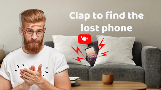 اسکرین شات 1 برنامه Find My Phone By Clap, Whistle
